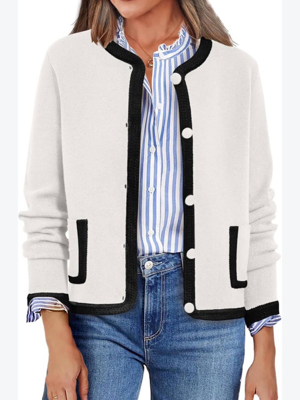Prettygarden Cardigan Preppy
